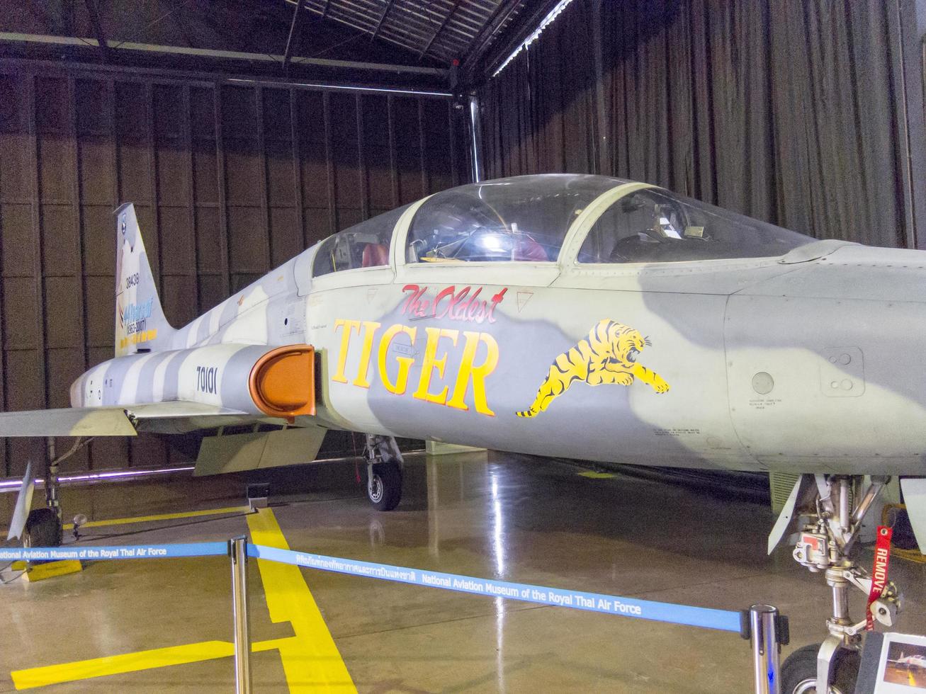 Royal Thai Air Force Museum Bangkok18 août 2018f5 Fighter at King Rama V est le conducteur. le 18 août 2018 en Thaïlande. photo