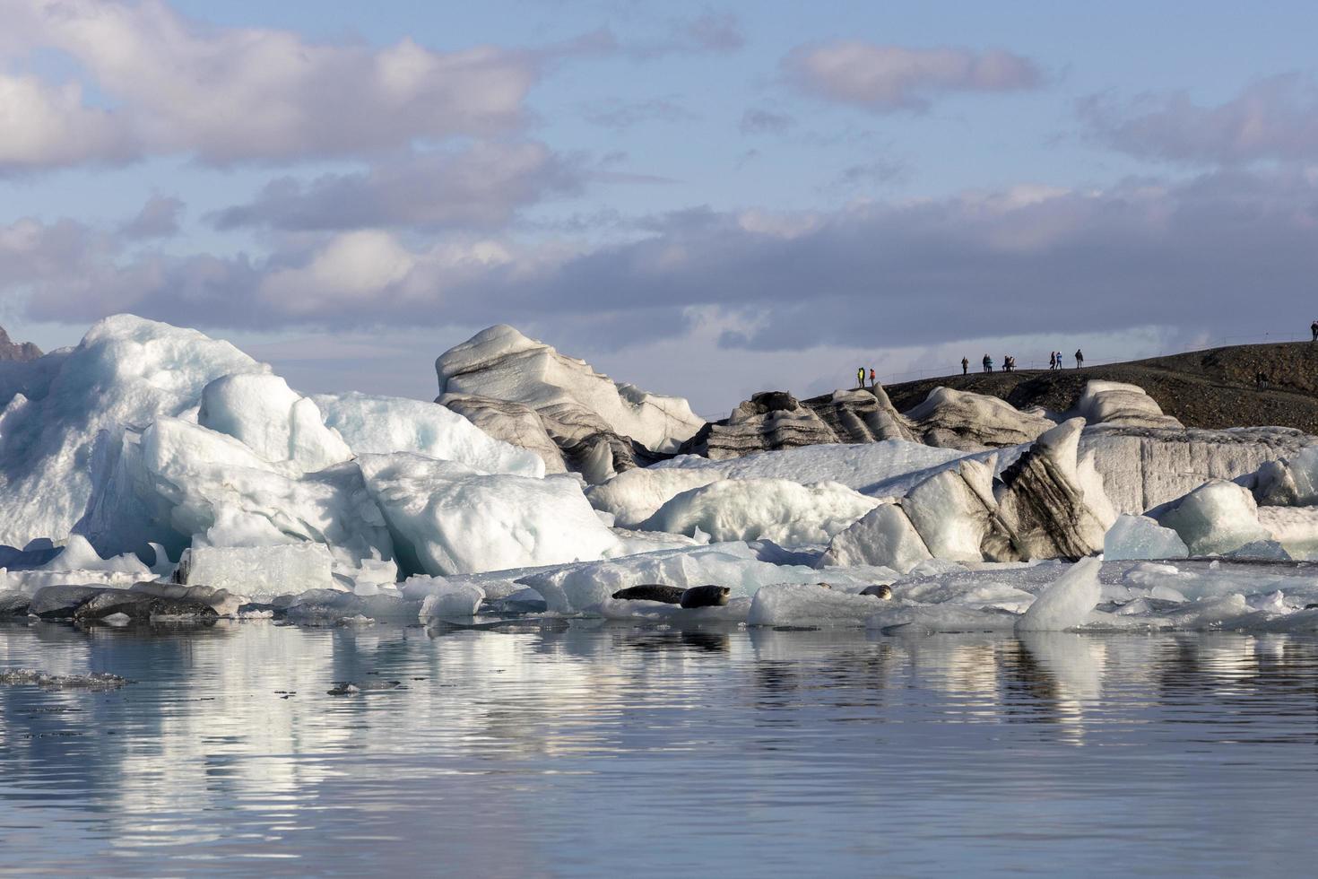 Lagune glaciaire de Jokulsarlon, Islande photo