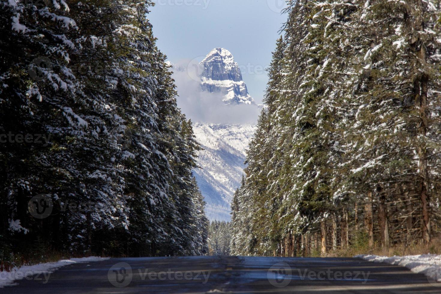 montagnes rocheuses hiver automne photo