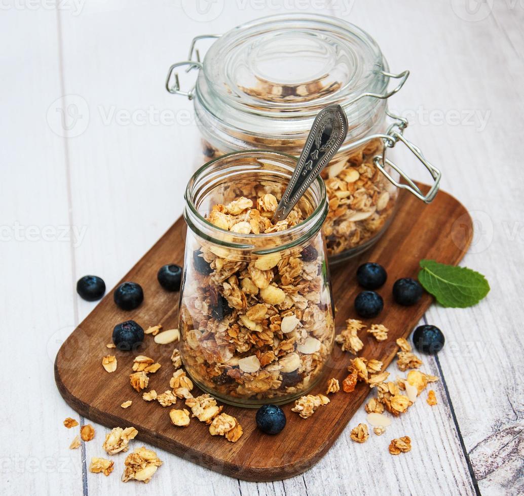 granola maison en pot photo