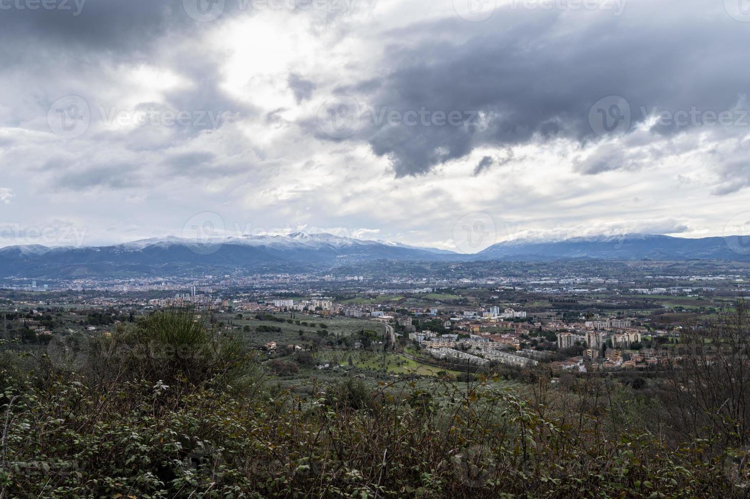 paysage de terni vu d'en haut photo