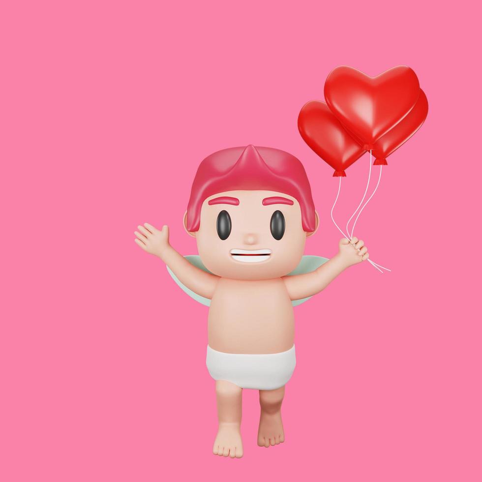 concept de la saint-valentin personnage cupidon photo