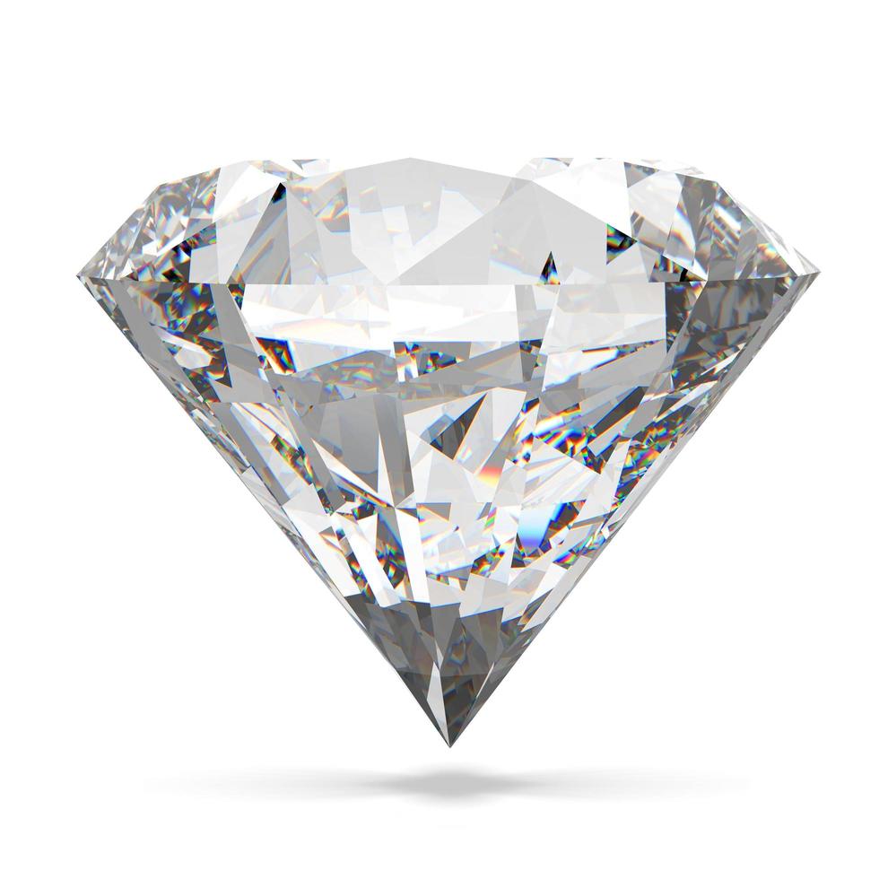 diamants isolés sur blanc photo