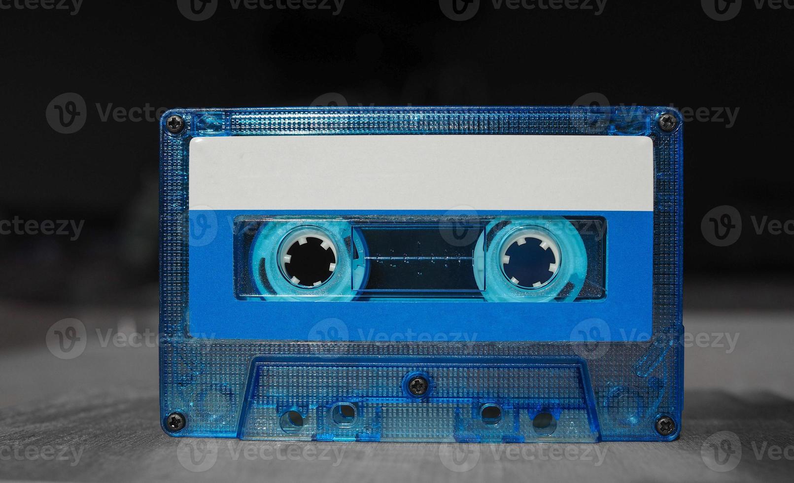 cassette à ruban bleu photo