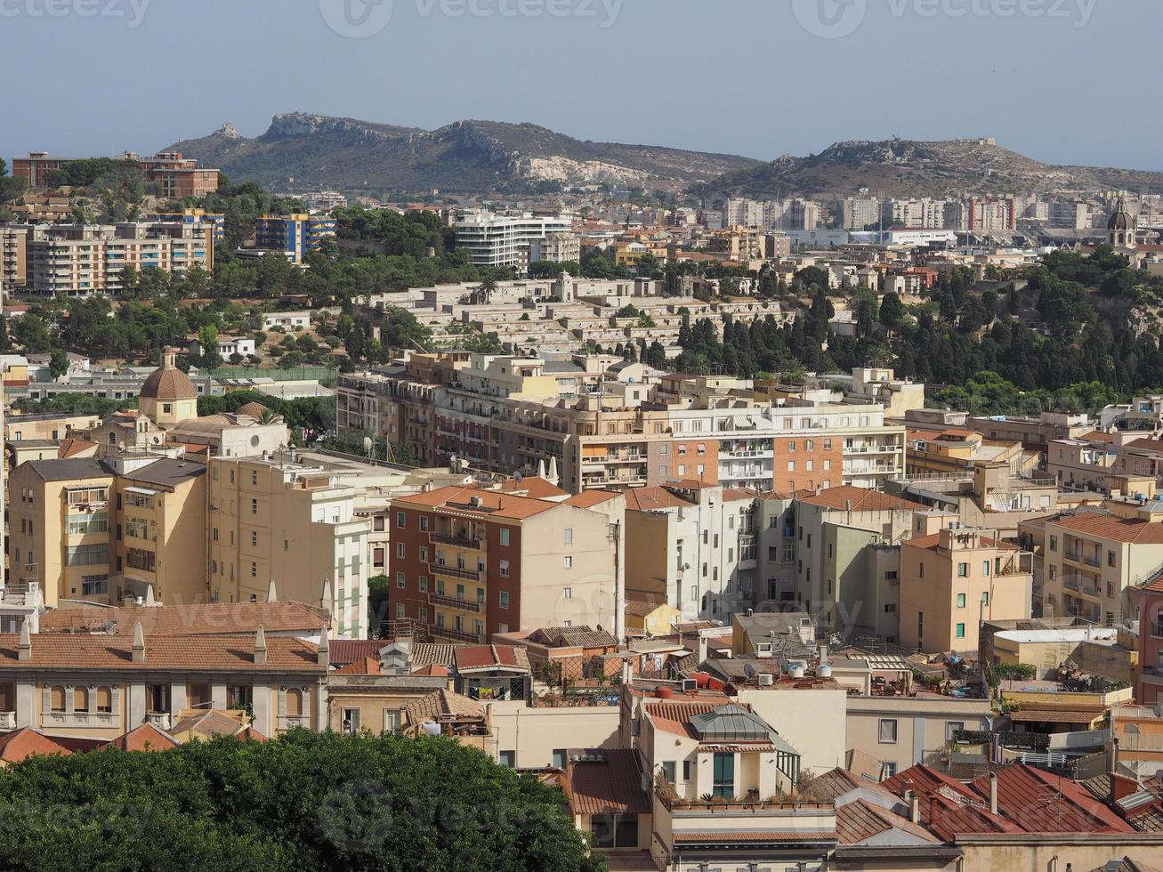 vue aérienne de cagliari photo