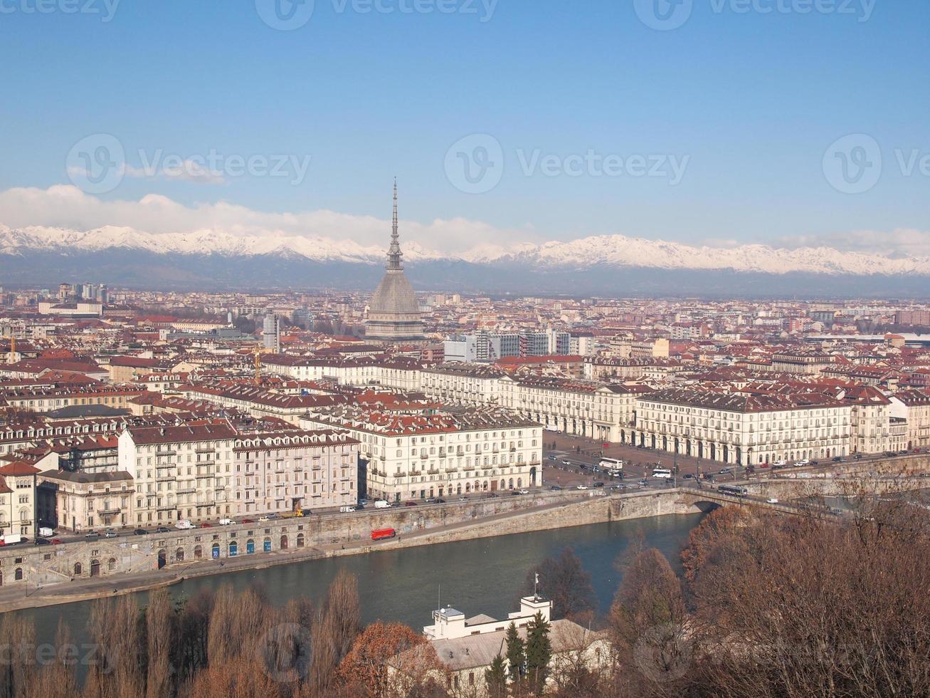 vue aérienne de turin photo