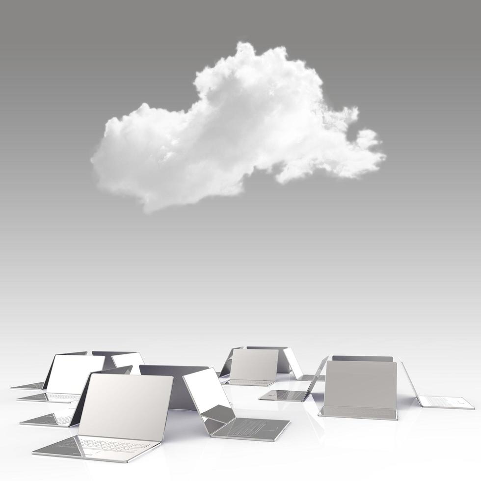 concept de cloud computing photo