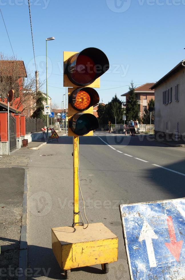 signal de travaux routiers photo