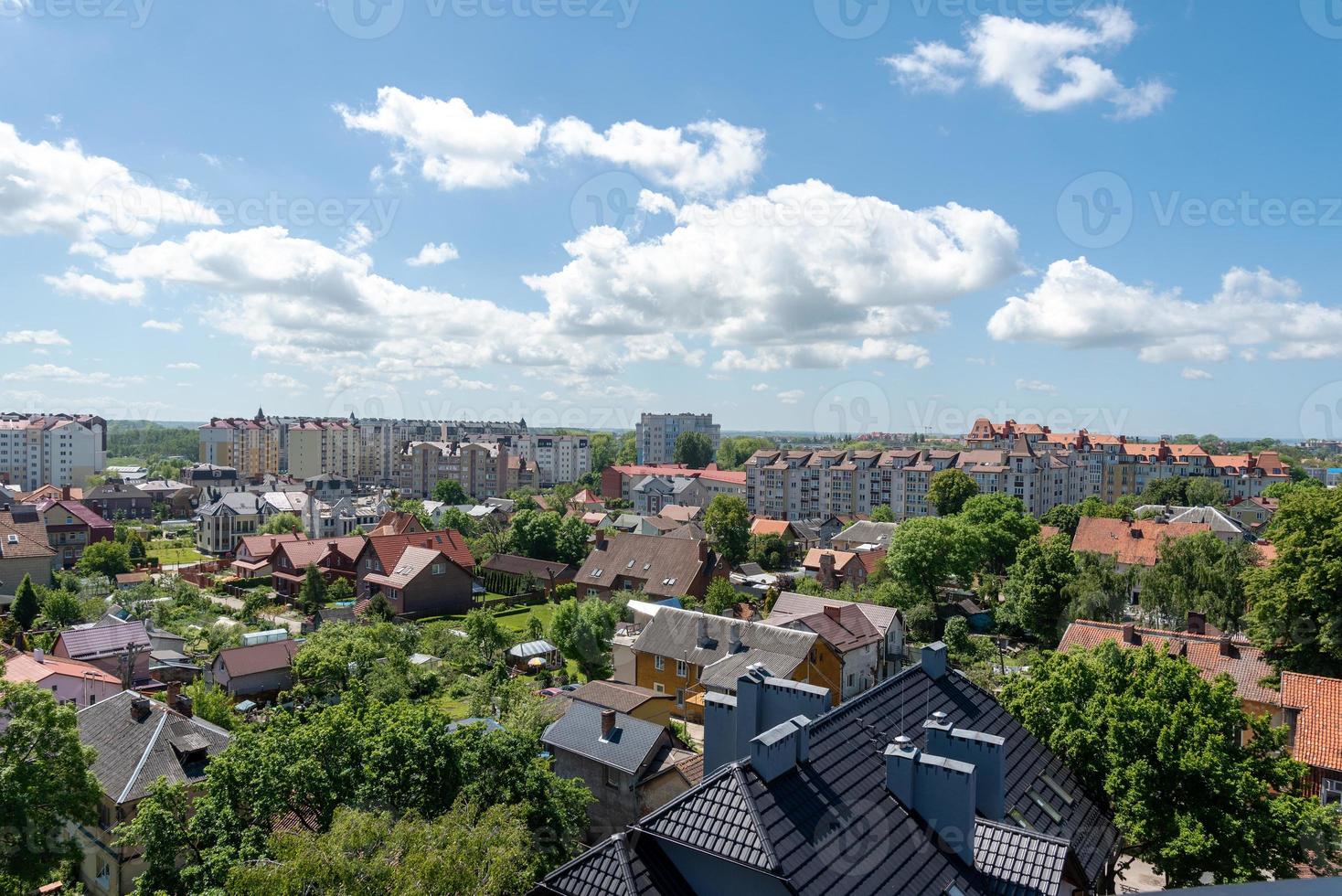 zelenogradsk, russie juin 2021 magnifique paysage urbain. photo