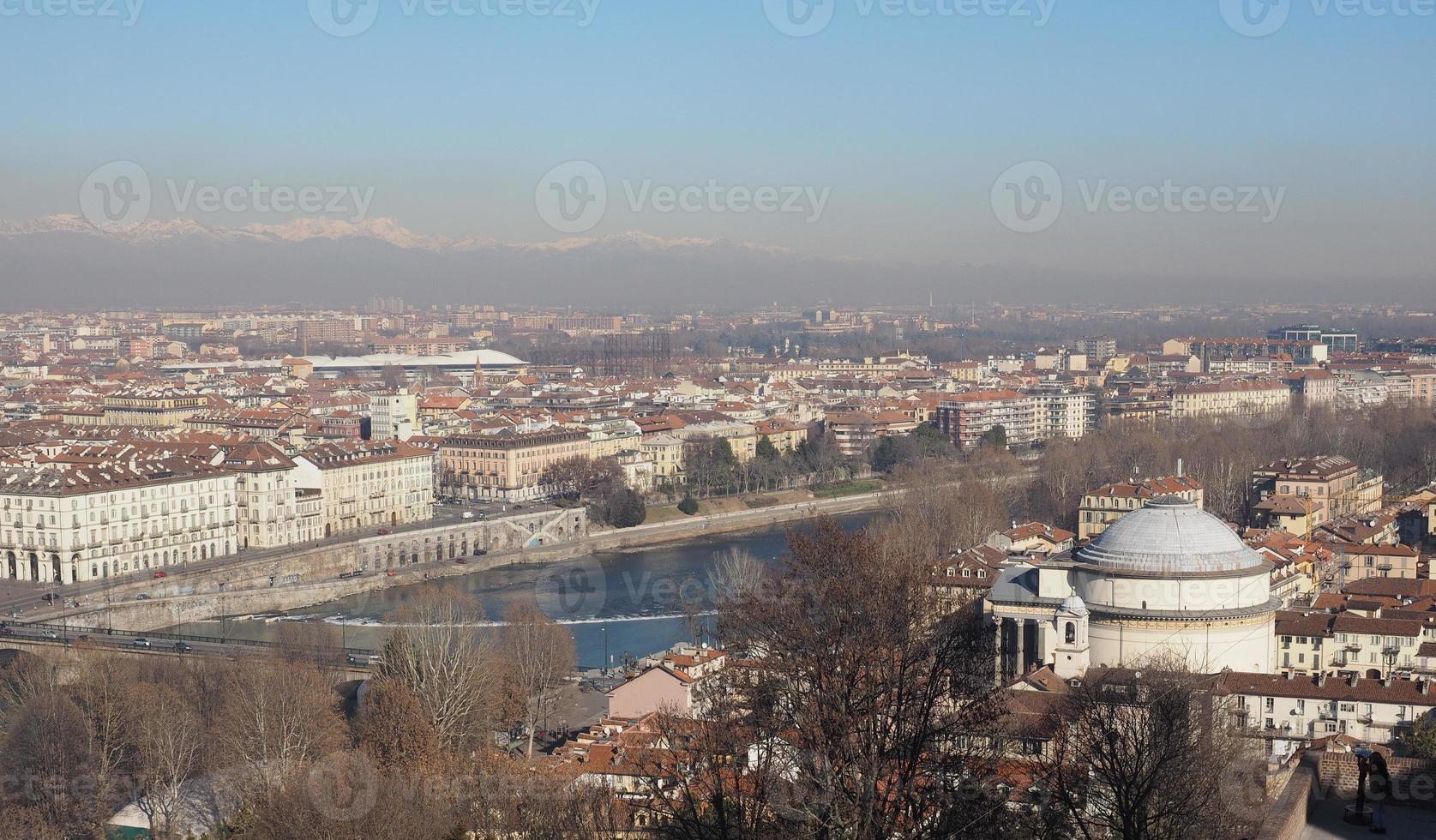 vue aérienne de turin photo