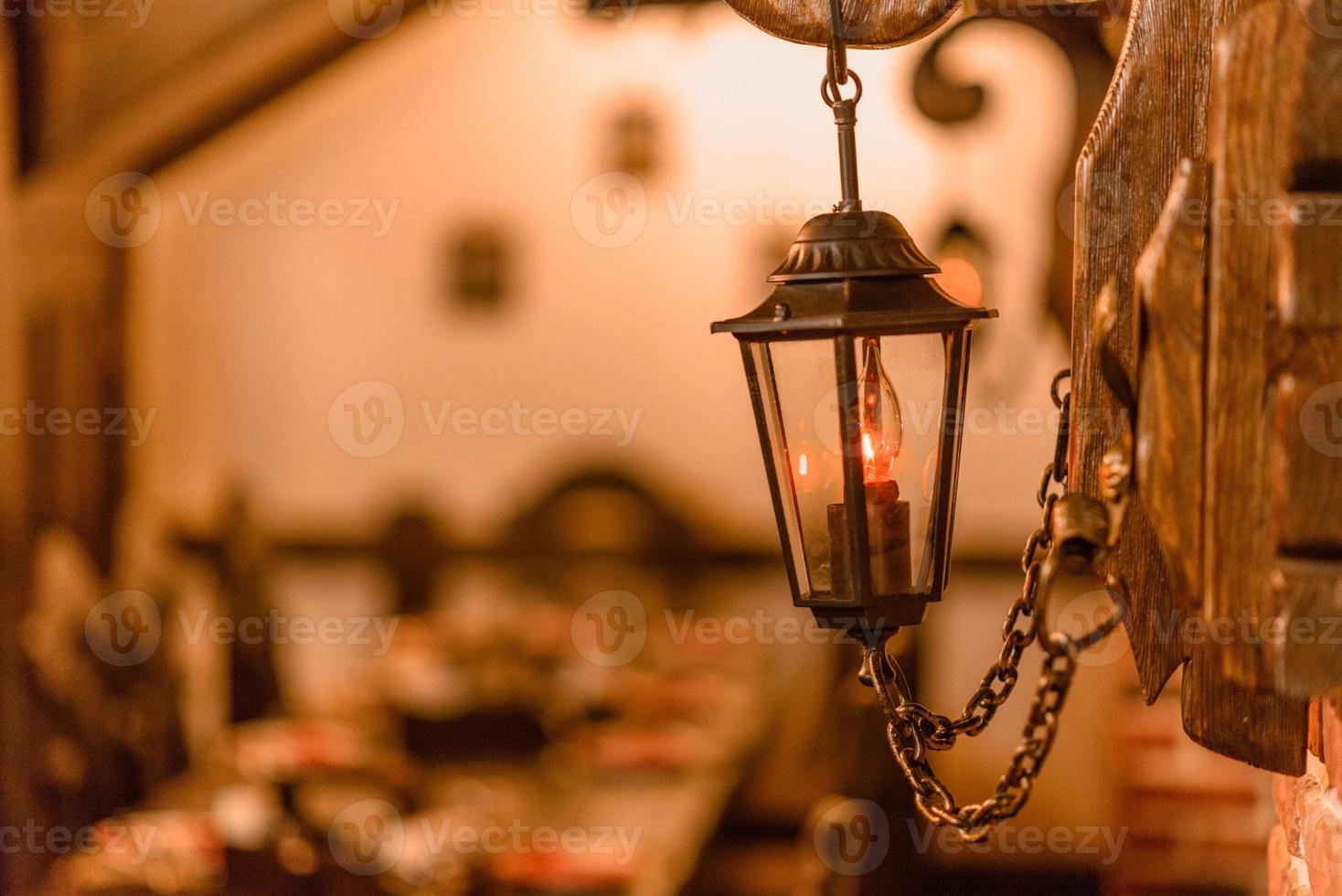 lampe en métal vintage ampoules d'éclairage intérieur décoration de style rétro photo