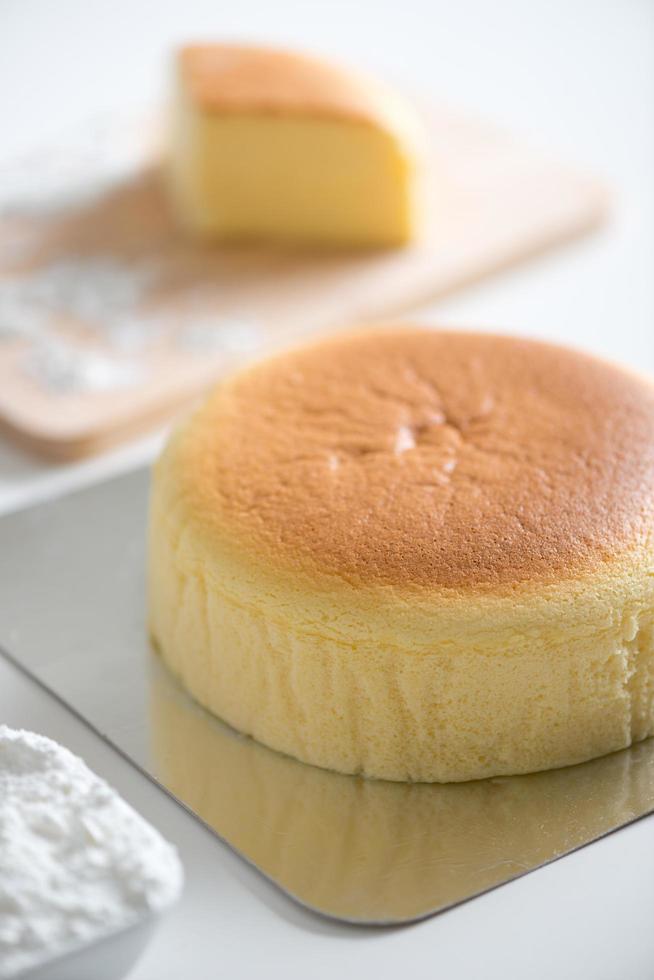 gâteau aux œufs avec le japon, gâteau de coton photo