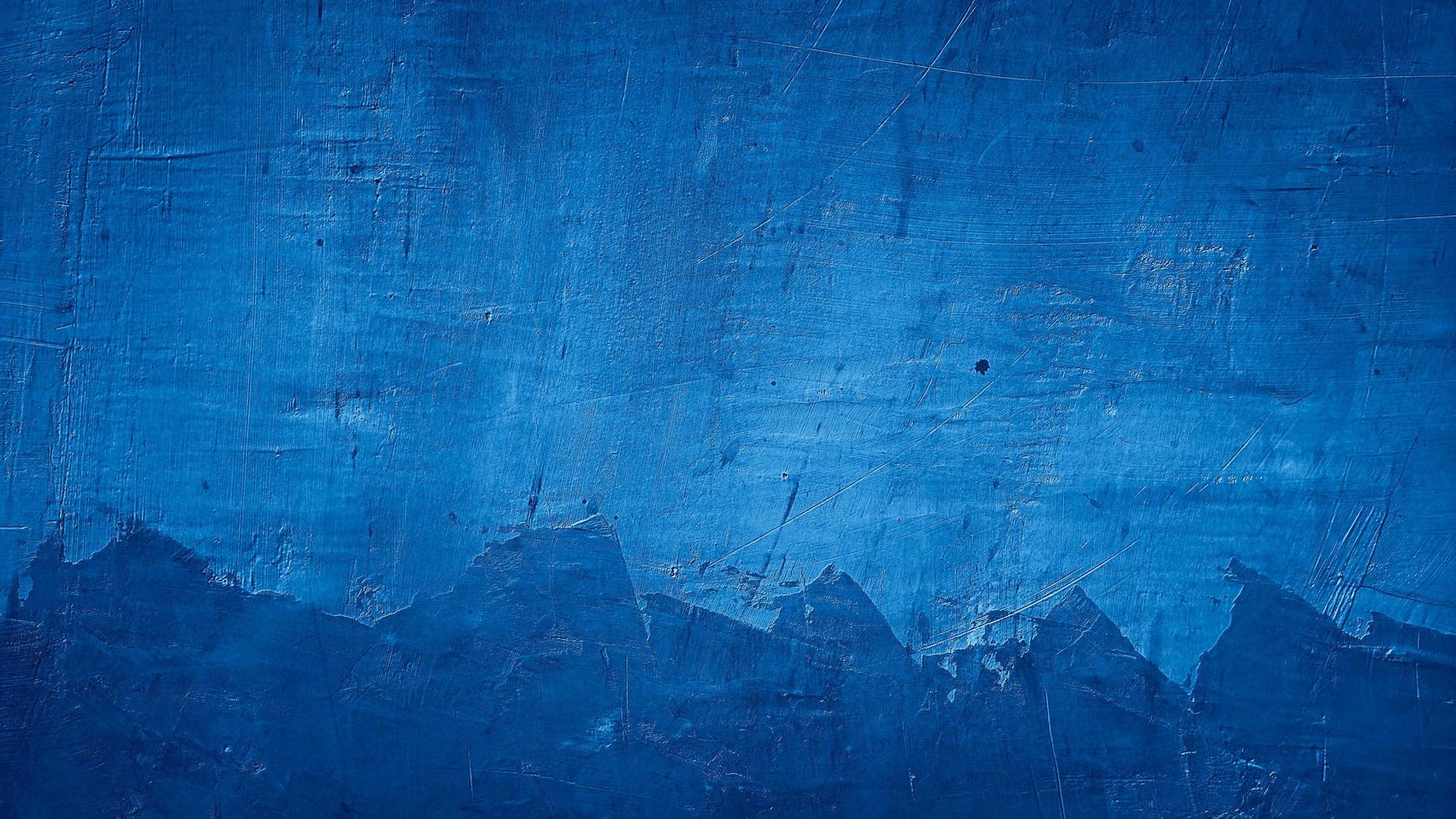 fond de mur en béton de ciment abstrait texture bleue photo