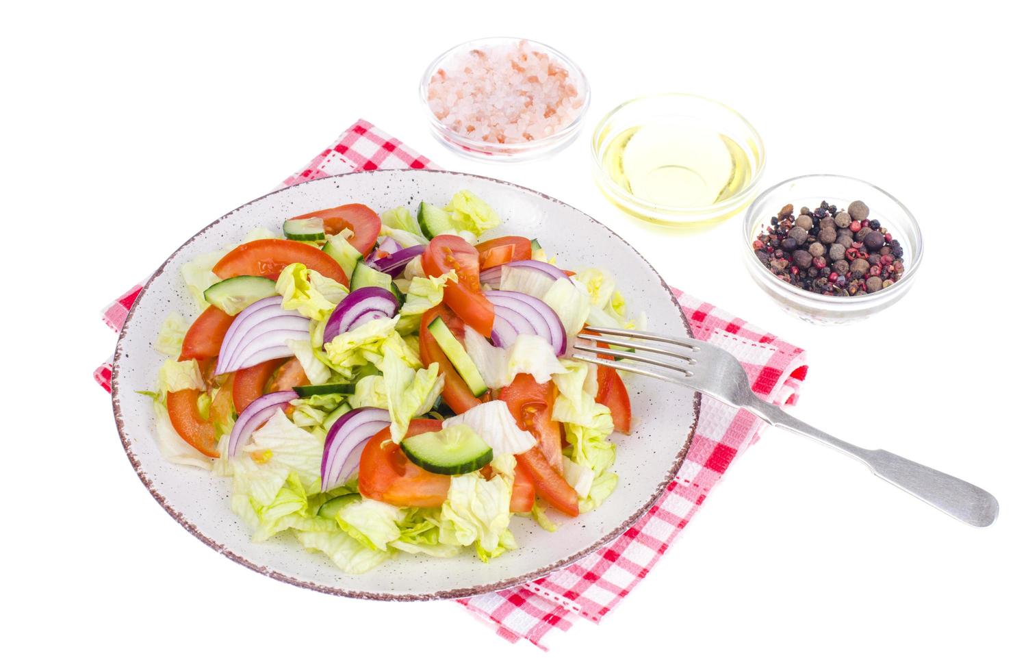 salade de légumes frais, aliments diététiques. photo
