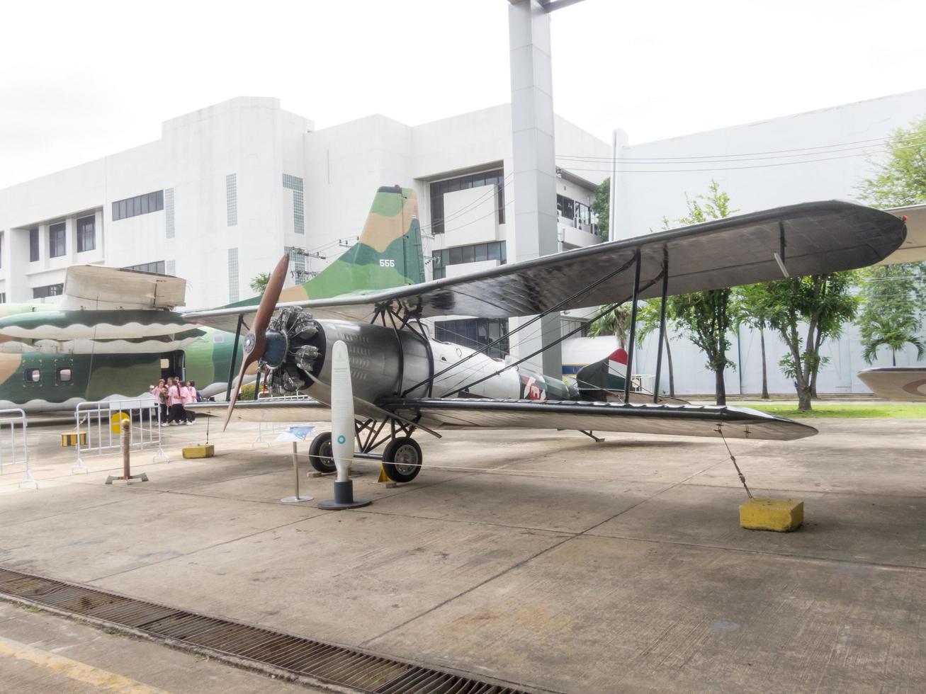 Royal Thai Air Force Museum Bangkok18 août 2018 l'extérieur de l'avion a de nombreux gros avions. pour apprendre de plus près. le 18 août 2018 en thaïlande. photo