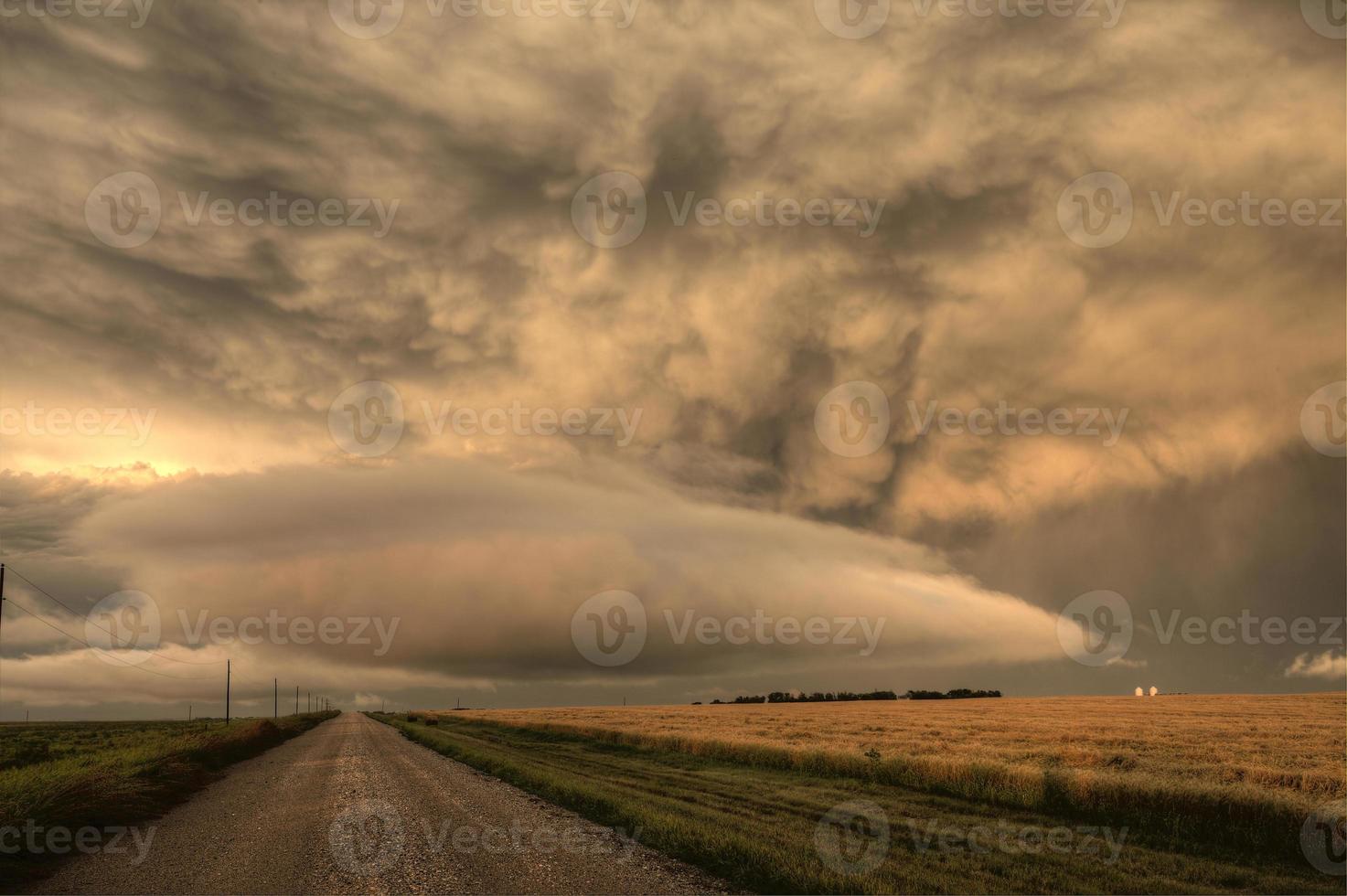 nuages d'orage ciel des prairies photo