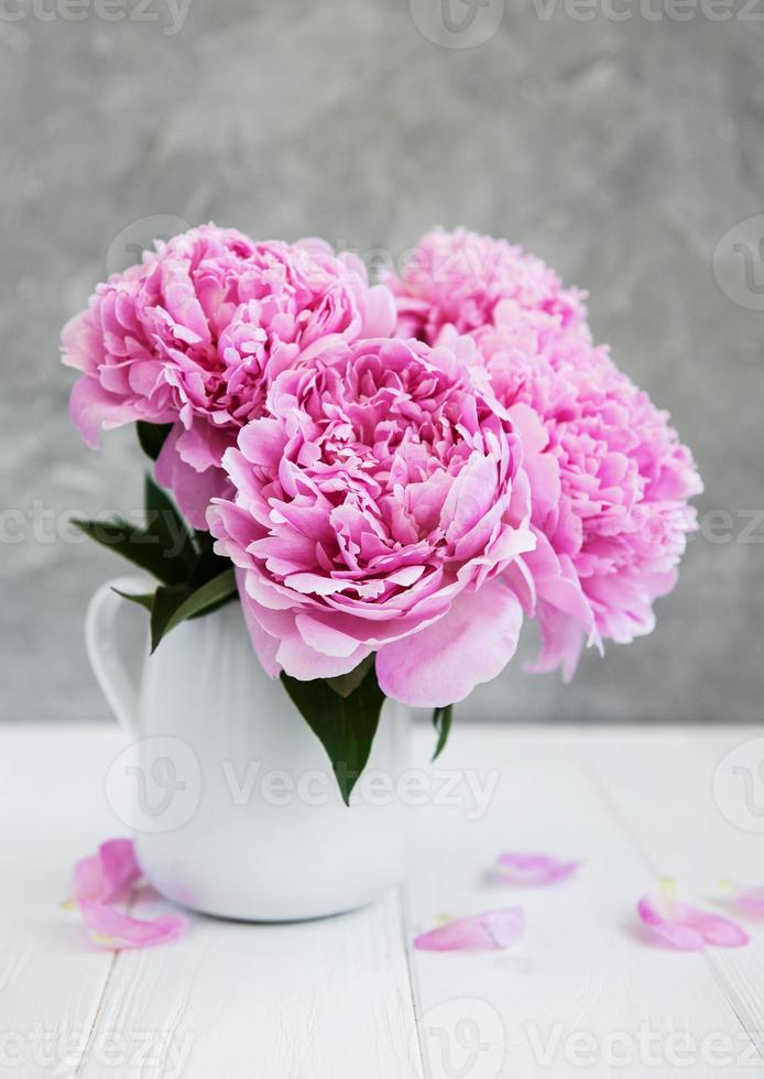 fleurs de pivoine rose photo