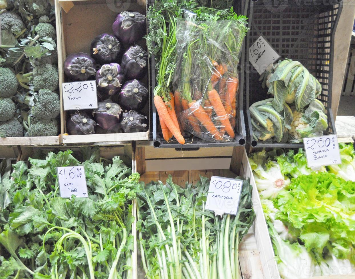 fond de légumes mélangés photo