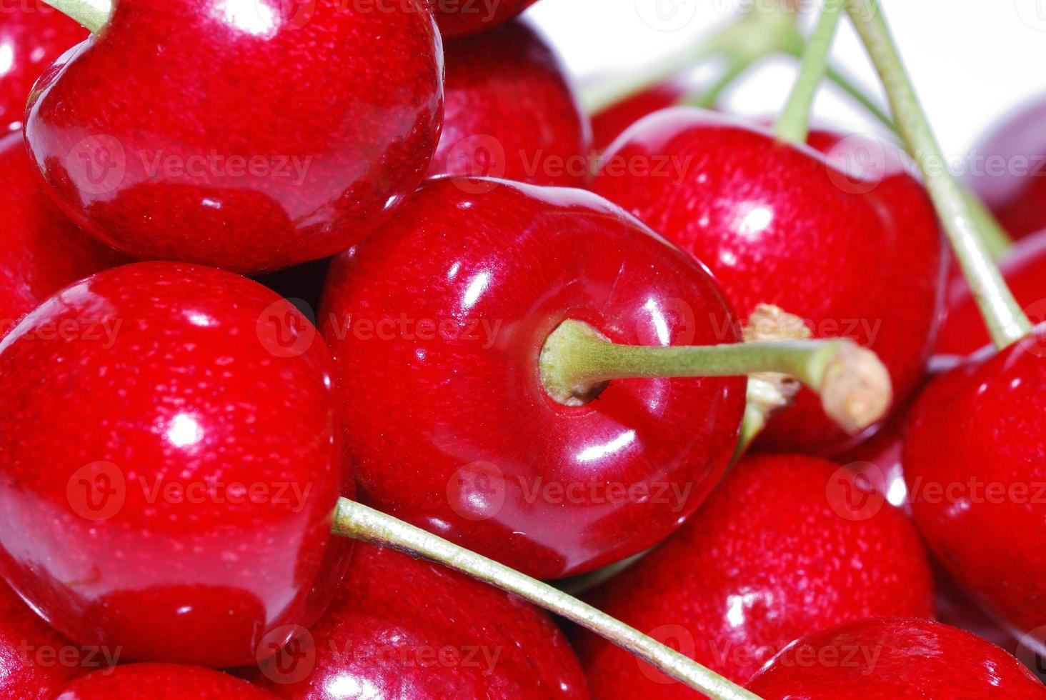 cerises vue rapprochée photo