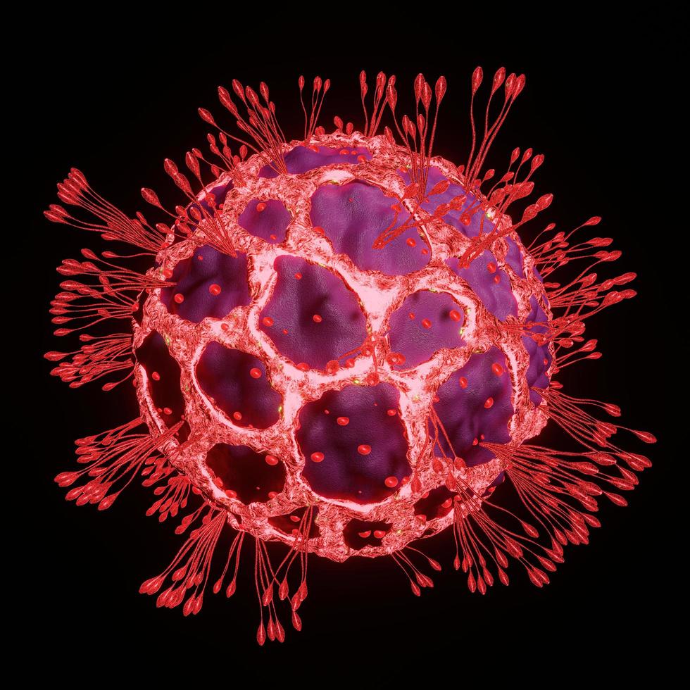 le virus covid-19 mute ou développe une souche. concept de coronavirus de rendu 3d. mutation et transmission de virus dans le monde entier à partir d'alpha, de delta et d'epsilon. photo