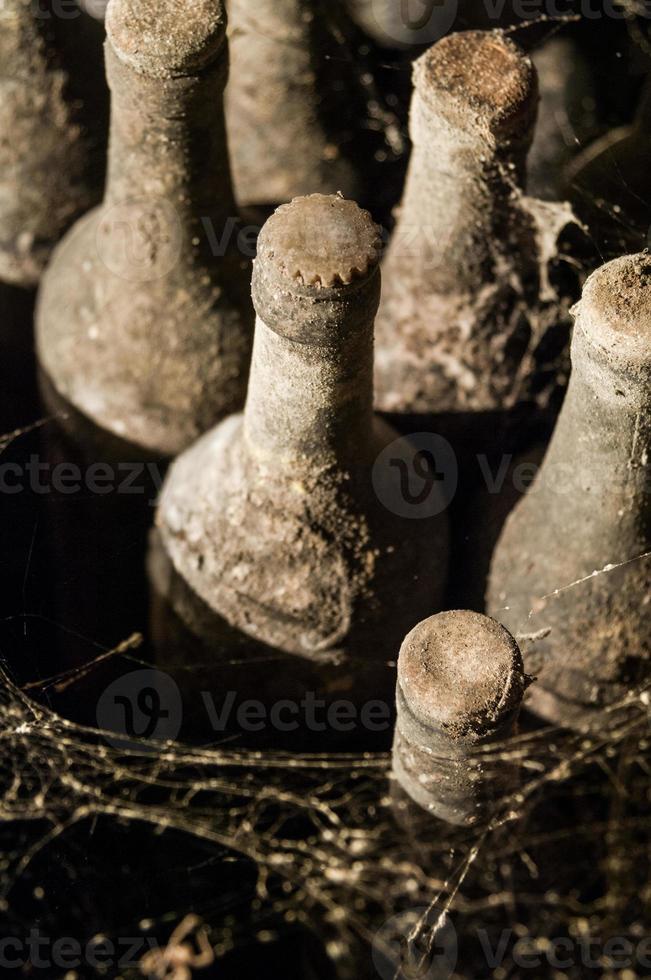 une cave à vin avec bouteilles photo