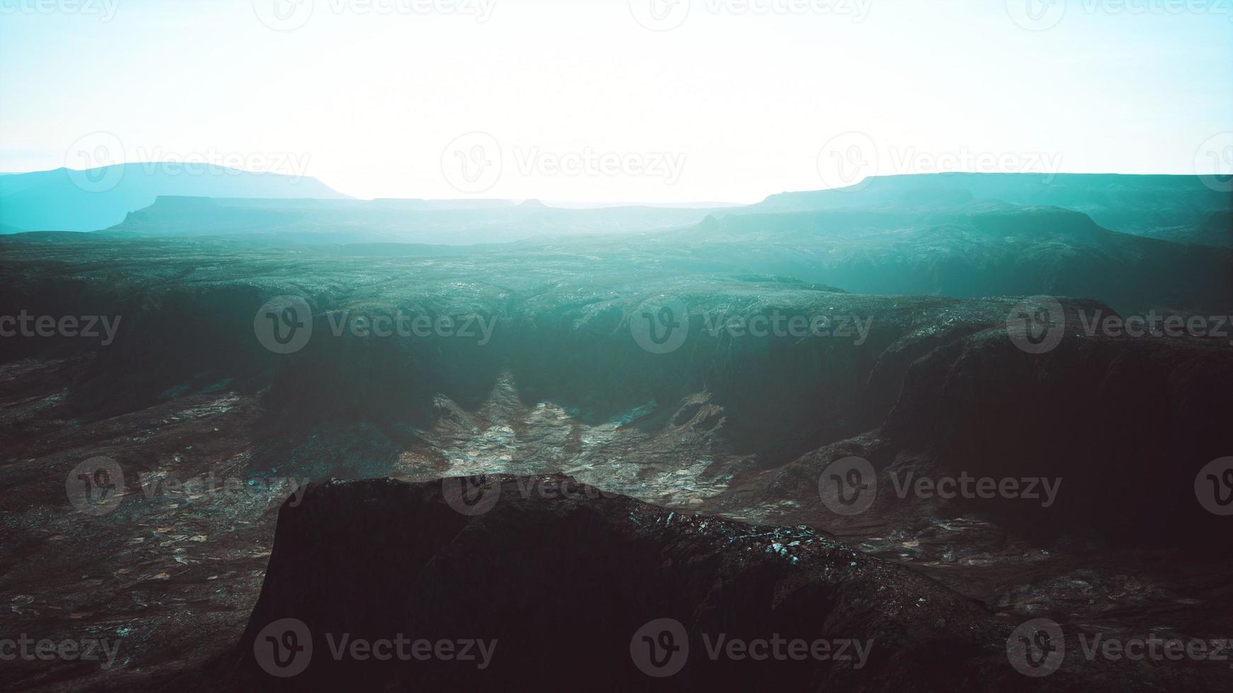 désert de roche volcanique d'islande photo