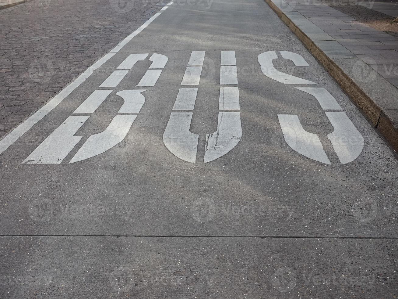 panneau d'arrêt de bus photo