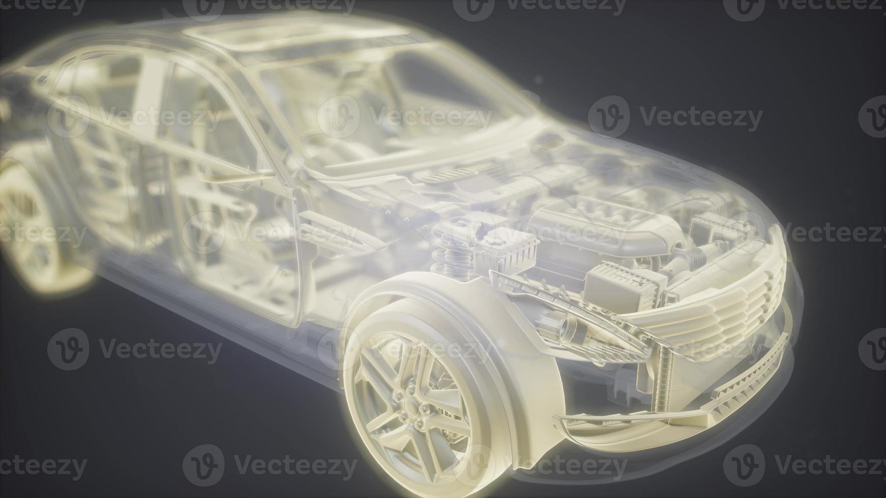 moteur de voiture détaillé et autres pièces photo