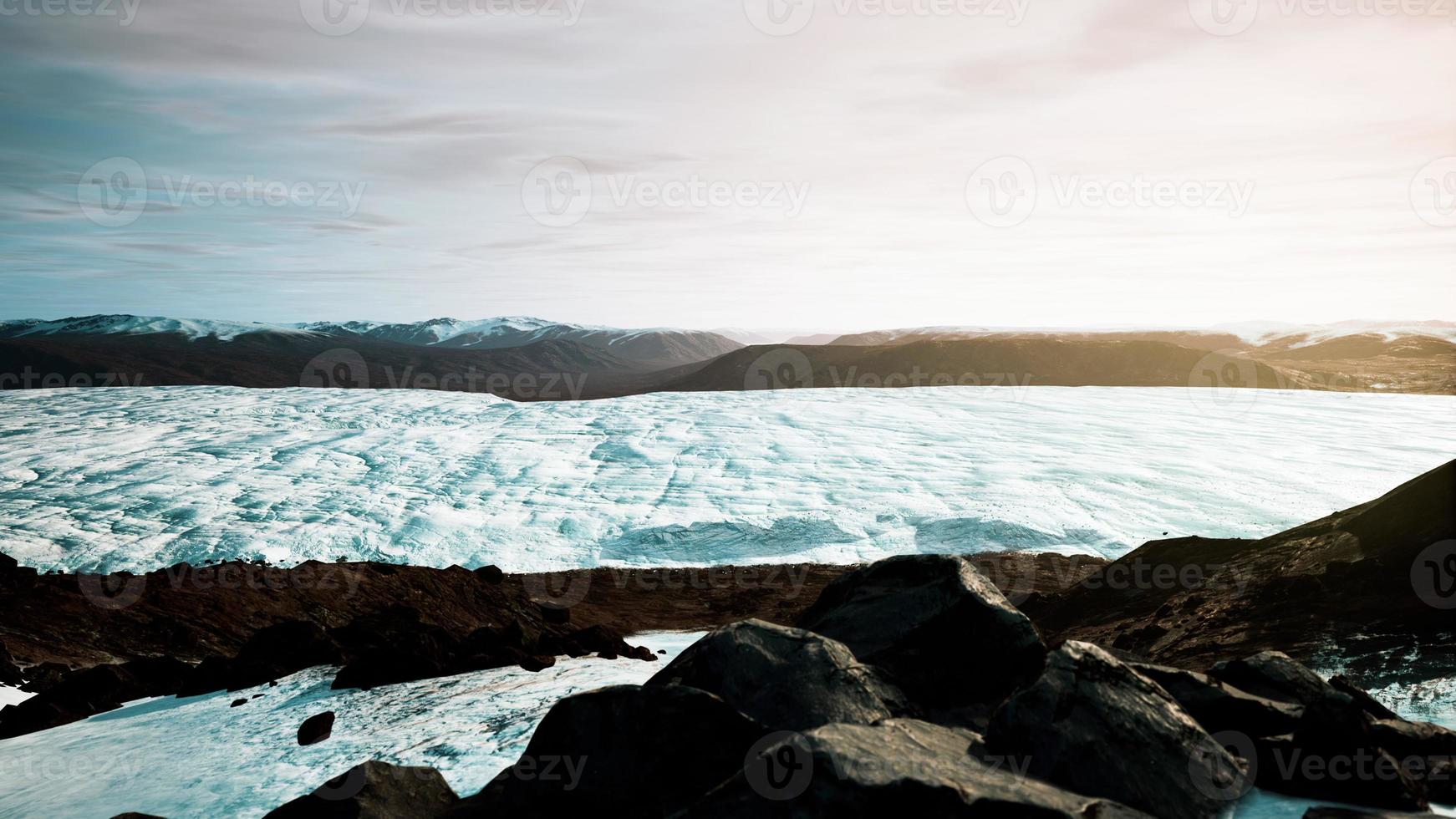 effet du réchauffement climatique sur la fonte des glaciers en norvège photo