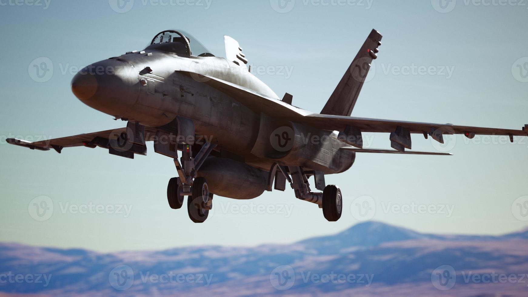 avion militaire américain au-dessus du désert photo