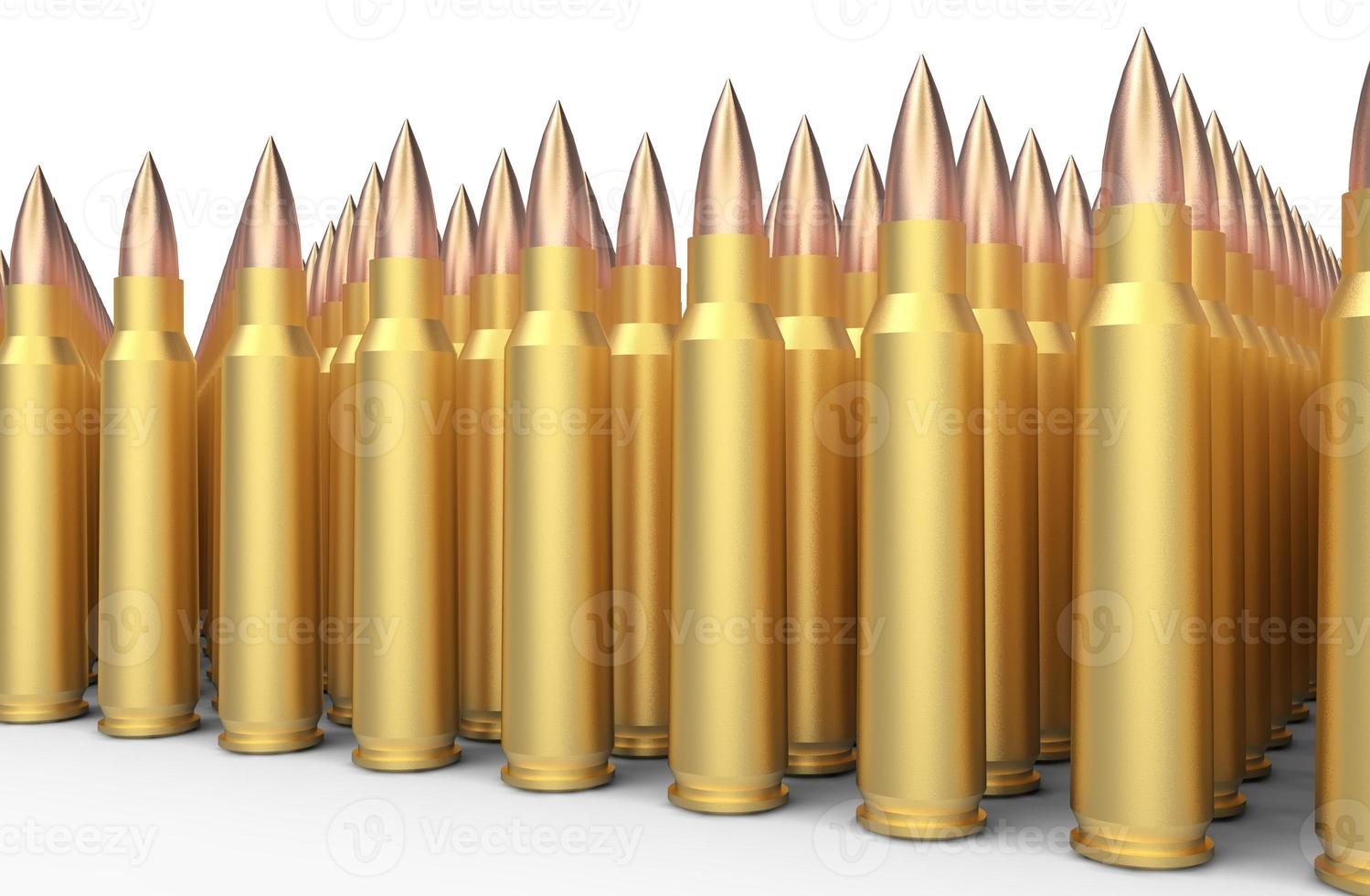 Illustration 3d de balles de 50 cal photo