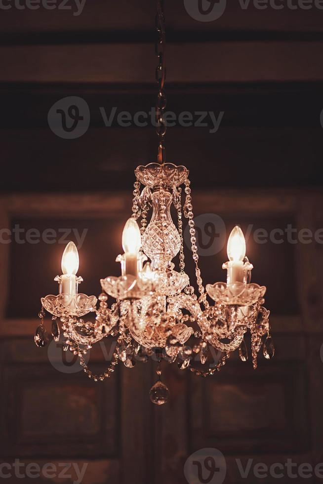 lampe de lustre en cristal photo