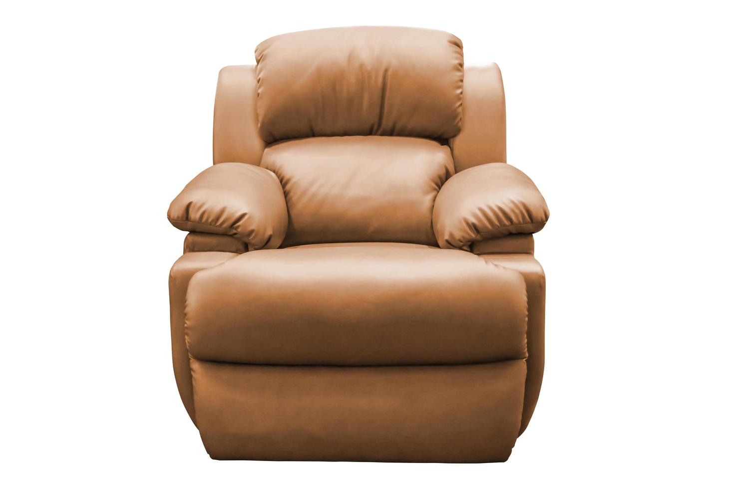 fauteuil en cuir marron. photo