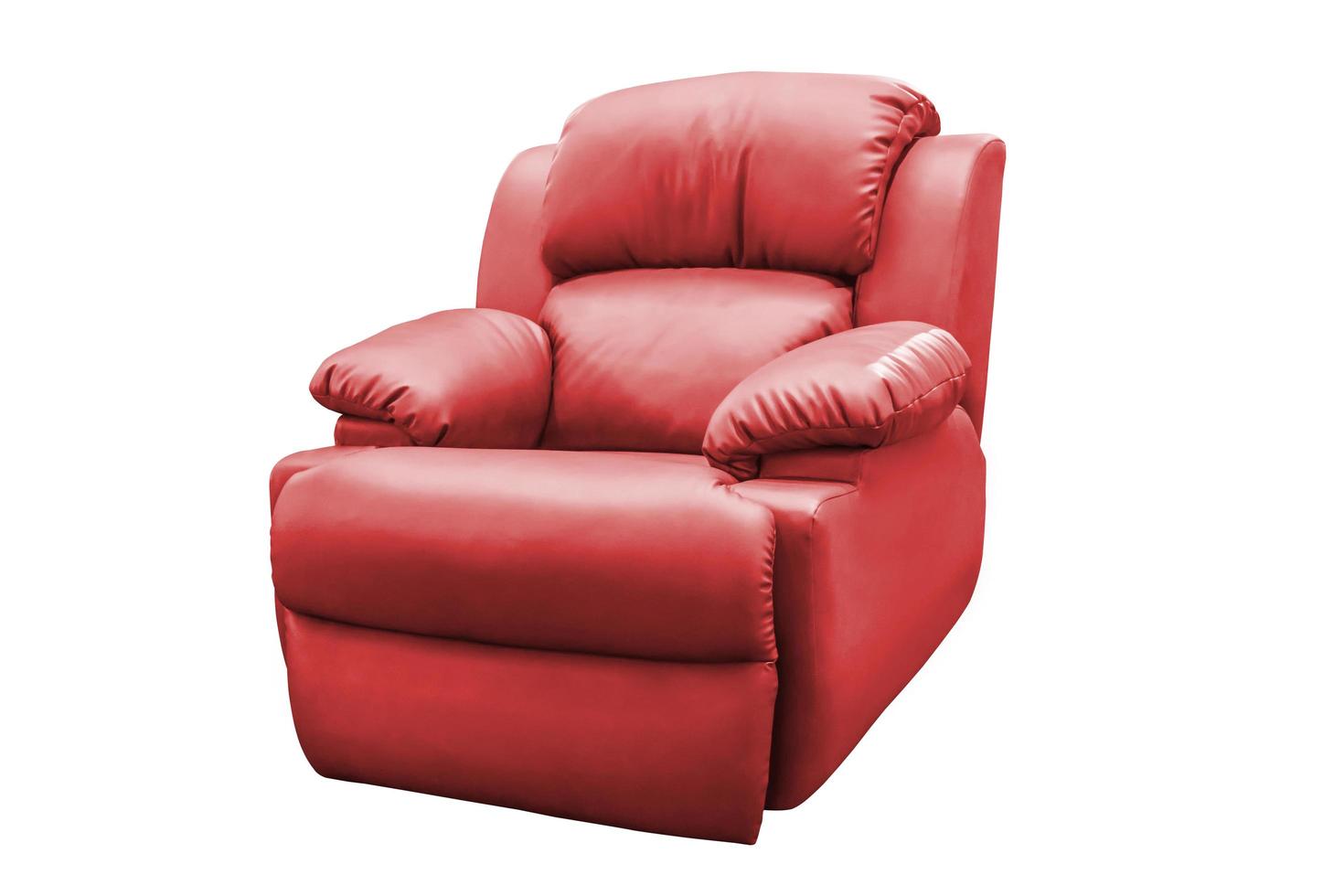 fauteuil en cuir rouge. photo