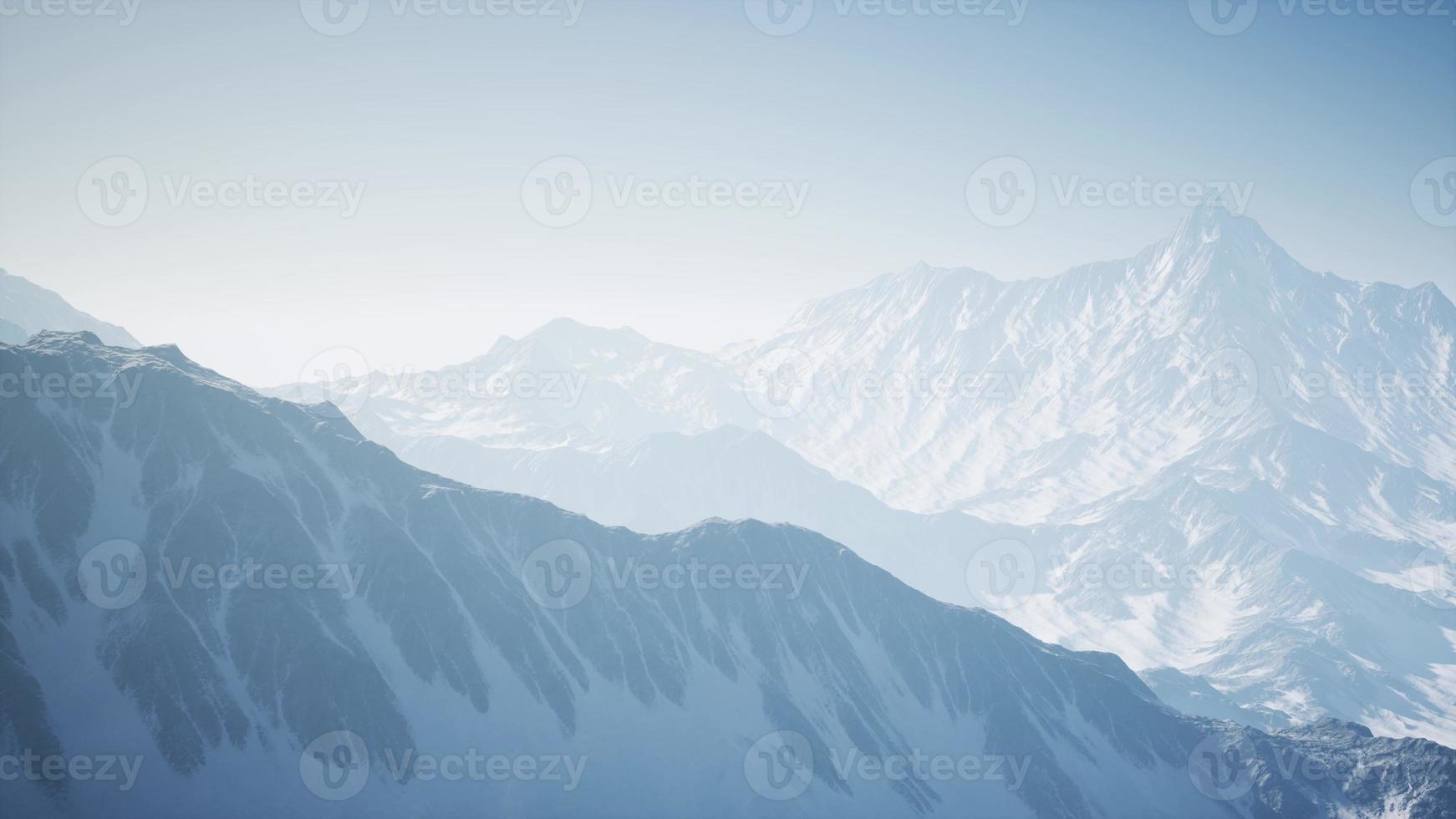 montagnes des alpes vues du ciel photo