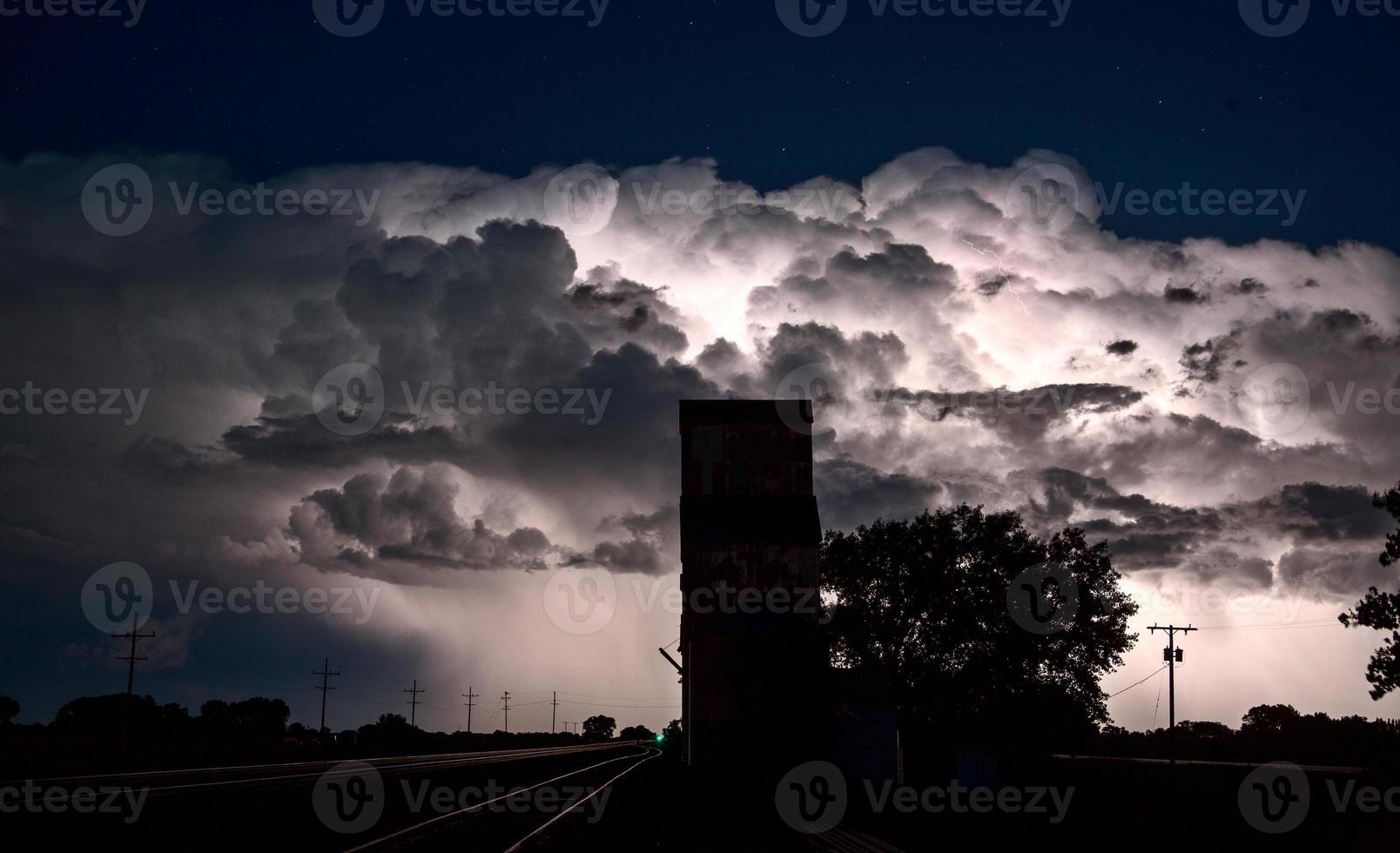 nuages d'orage des prairies photo