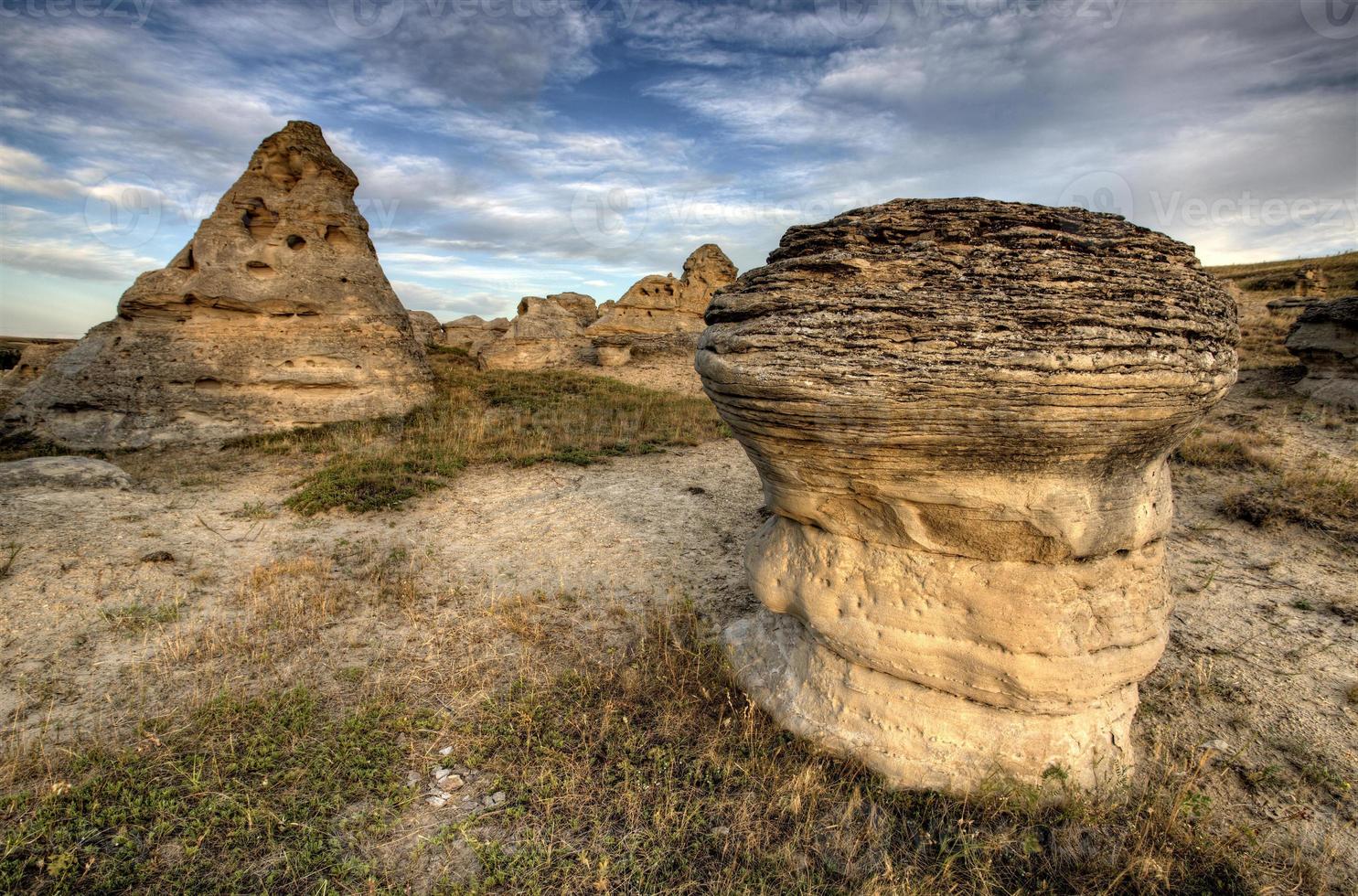 hoodoo badlands alberta canada photo