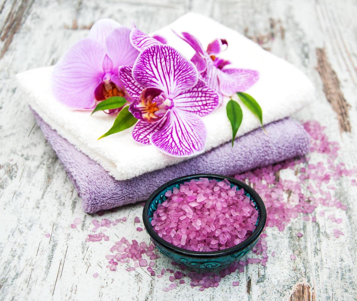 produits de spa aux orchidées photo