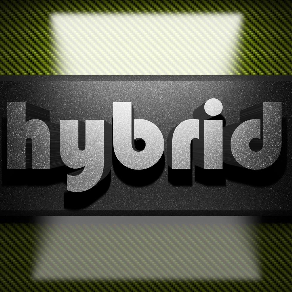 mot hybride de fer sur carbone photo
