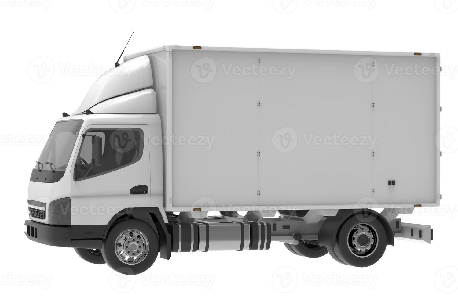 camion fourgon isolé modèle rendu 3d illustration photo