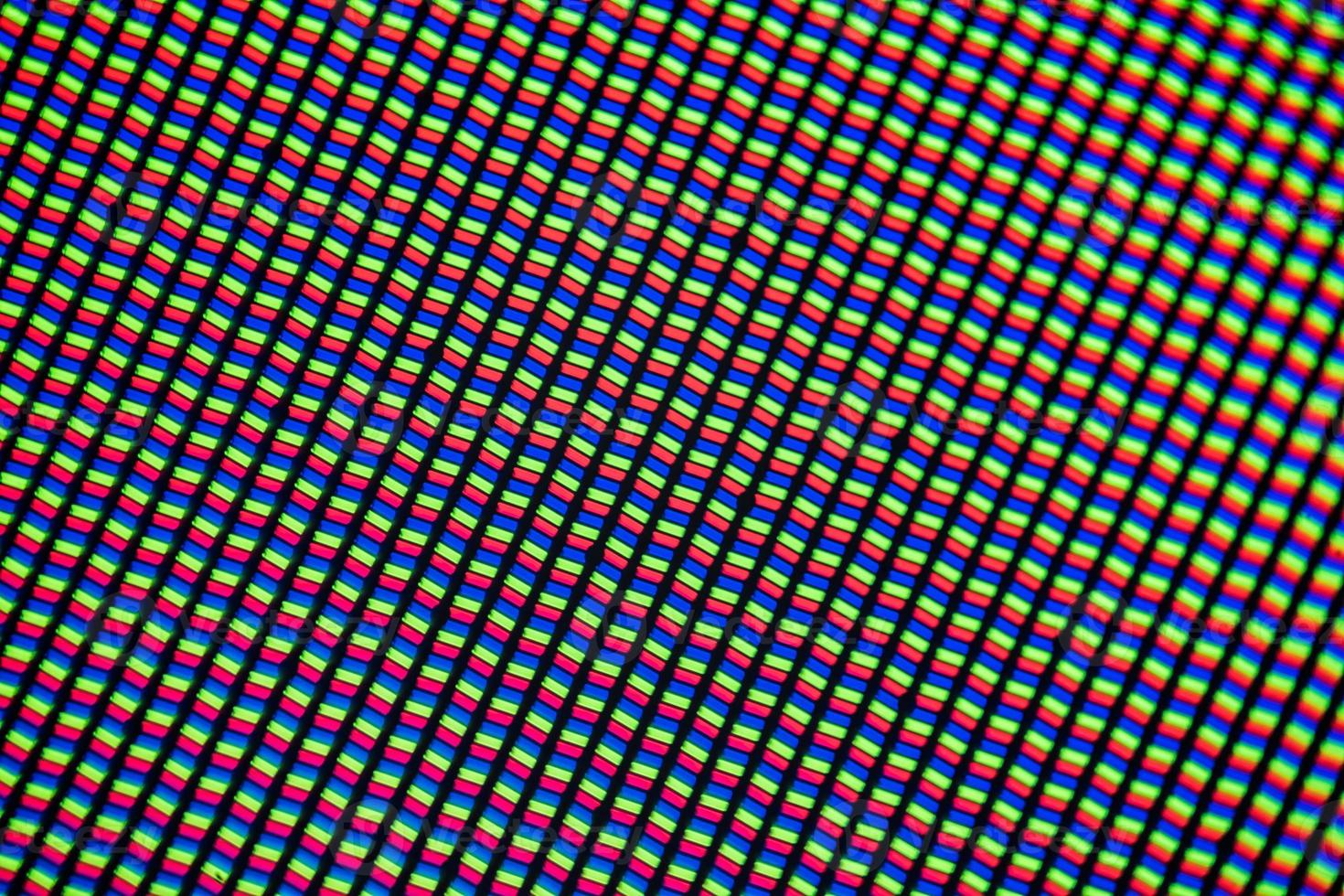 photomicrographie lumineuse d'un écran lcd mobile vu à travers un microscope photo