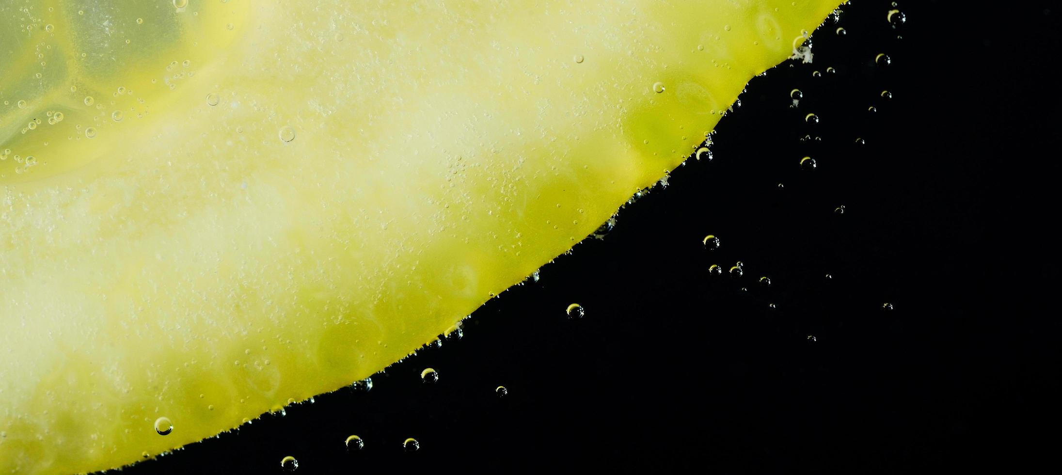 panorama des bulles de citron photo