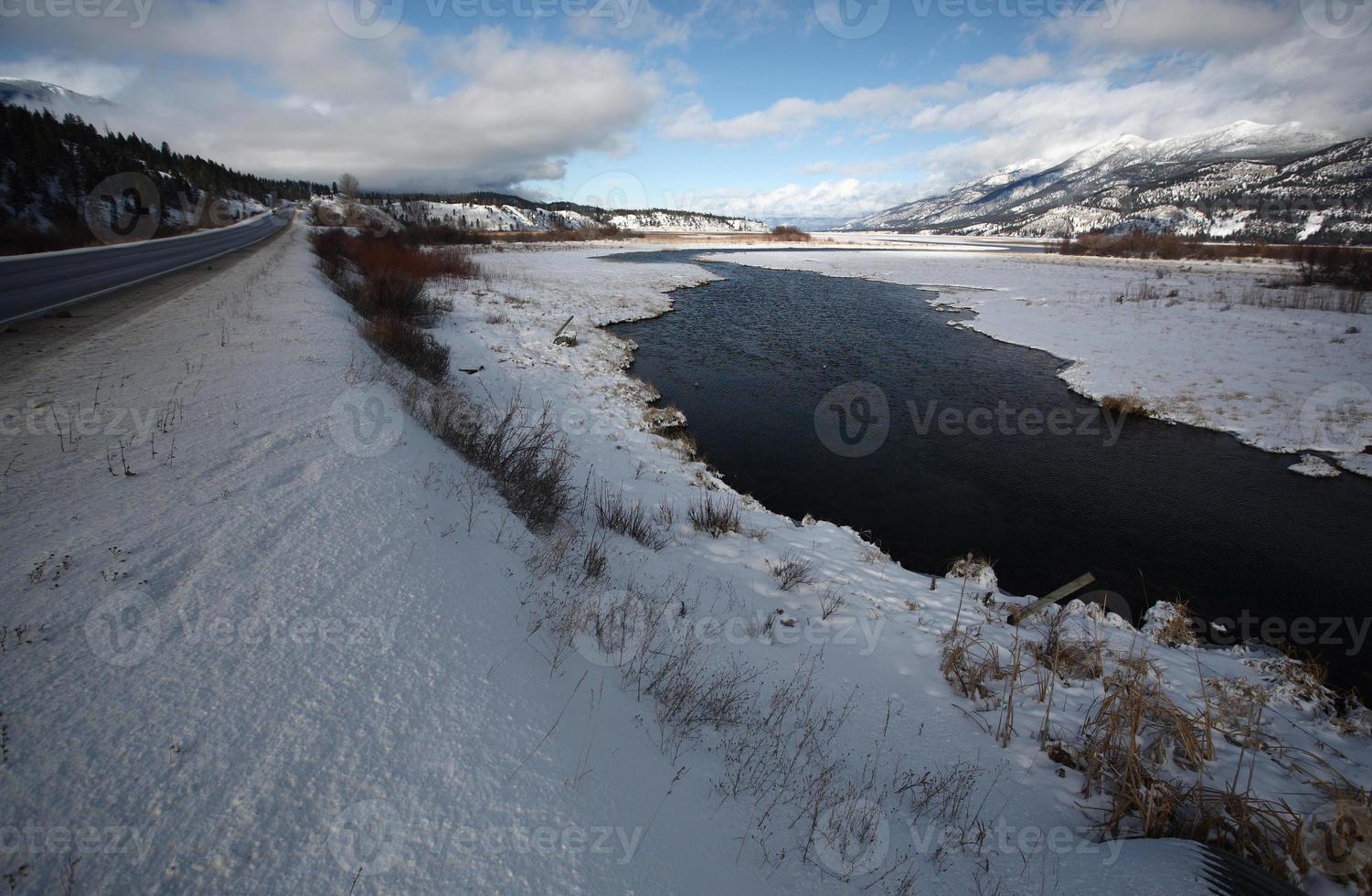 eau libre en hiver photo