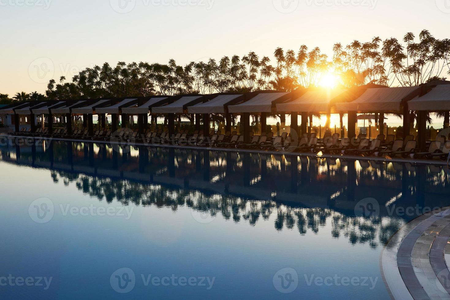 la station balnéaire populaire avec piscines et parcs aquatiques en turquie. Hôtel. recours. photo