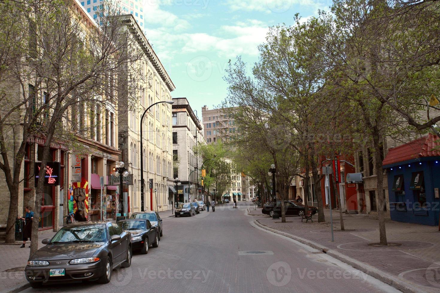 vieux bâtiments au centre-ville de Winnipeg photo