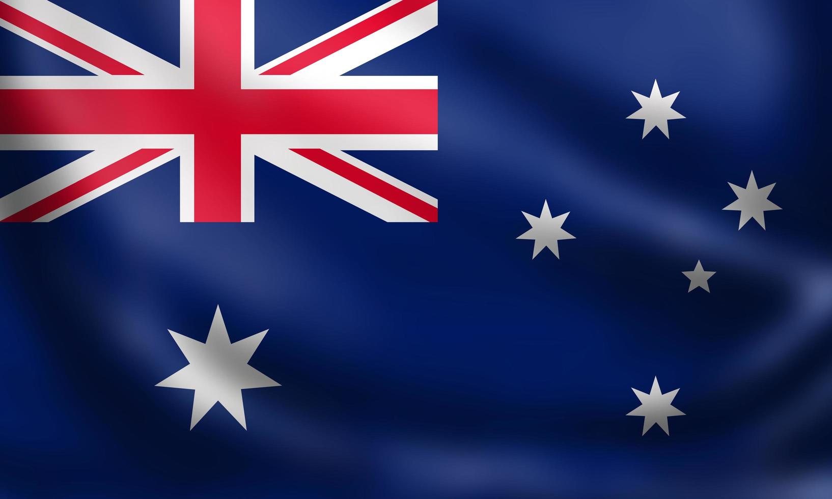 Drapeau Coloré De Ondulation De L'australie Et Drapeau National De