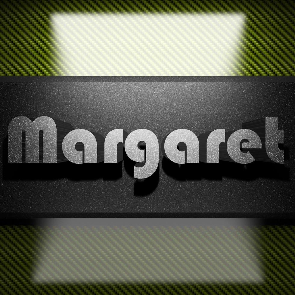 margaret mot de fer sur carbone photo