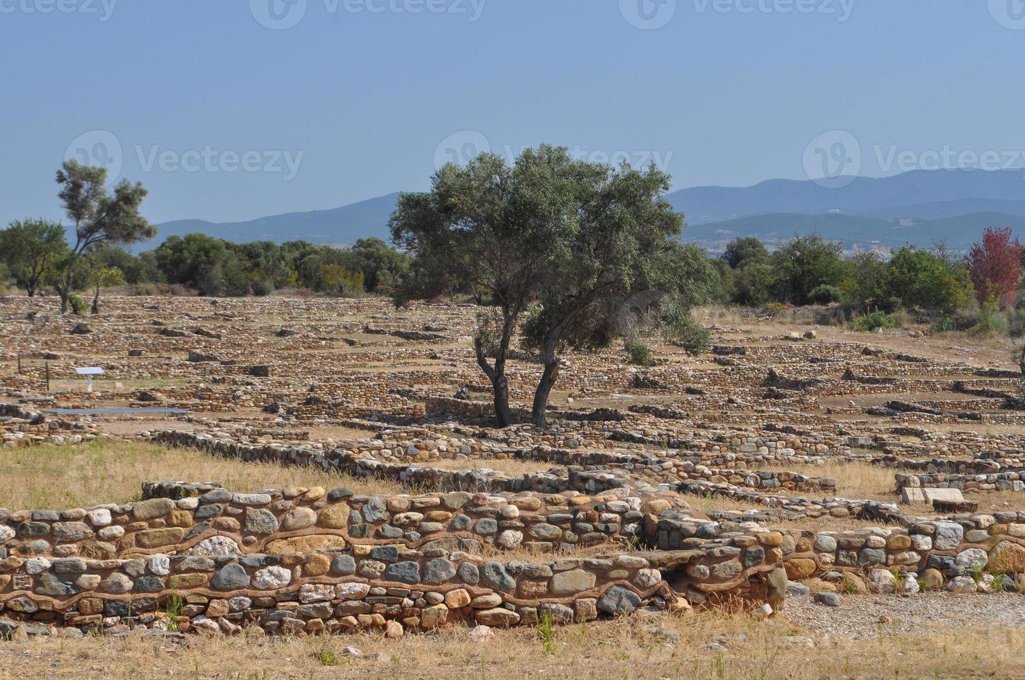 ruines d'olynthe à Chalkidiki photo