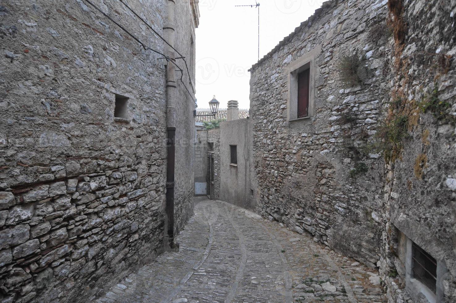 vue de la ville d'erice photo