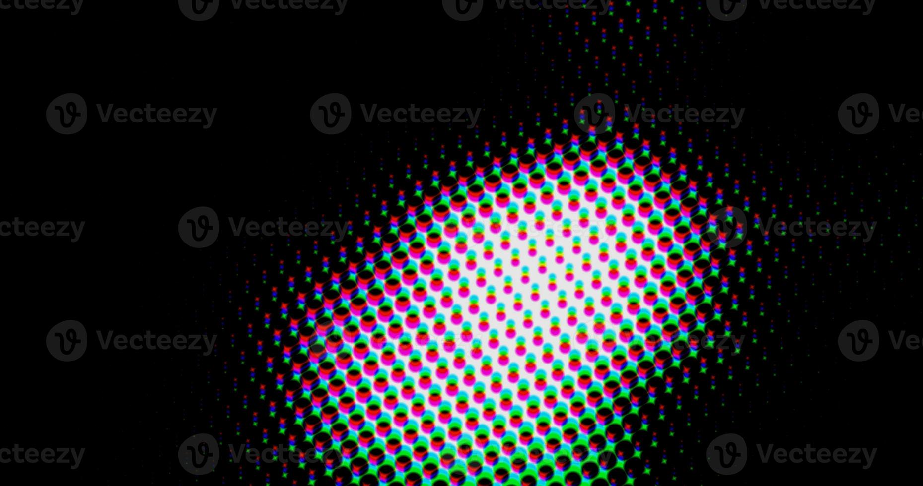 grille de points abstraits vague de demi-teintes motif torsadé futuriste avec texture de géométrie de minimalisme de cercle. photo